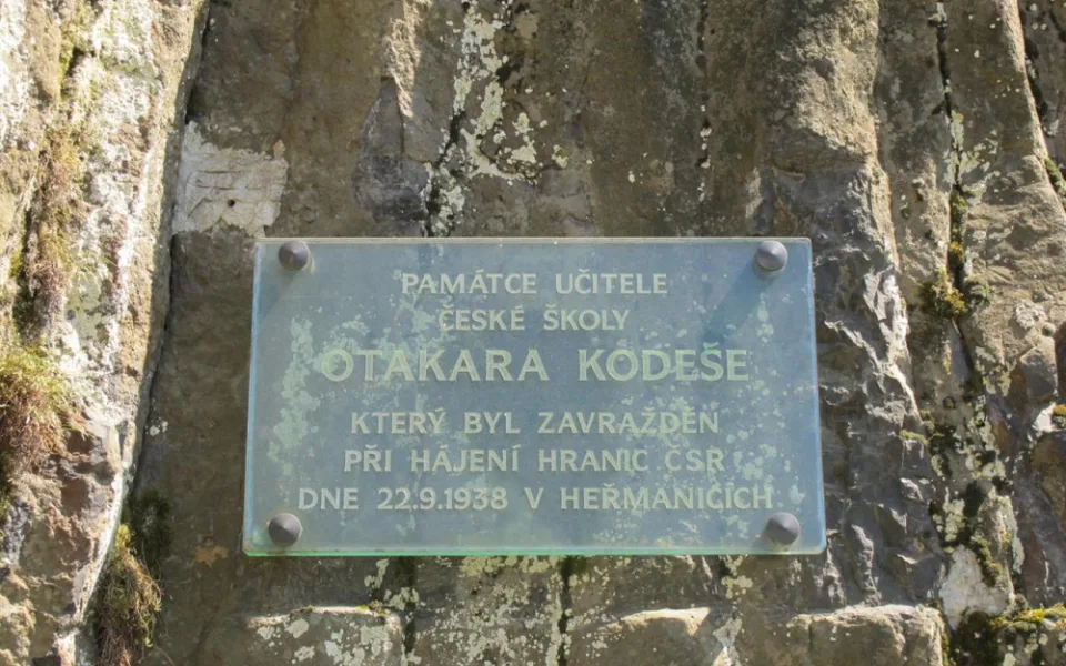 Pomník Otakara Kodeše.