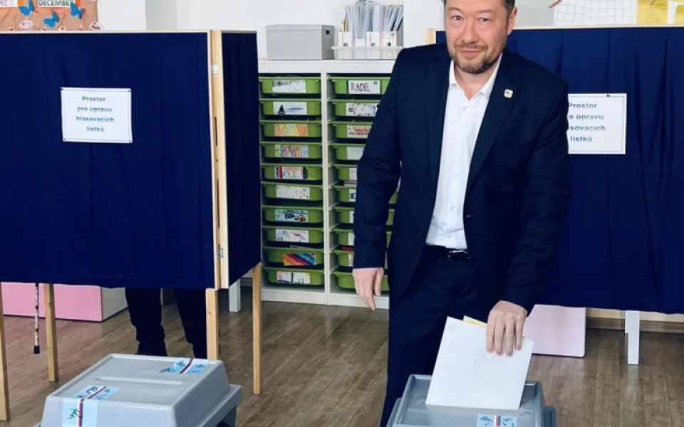 Tomio Okamura při letošních volbách.