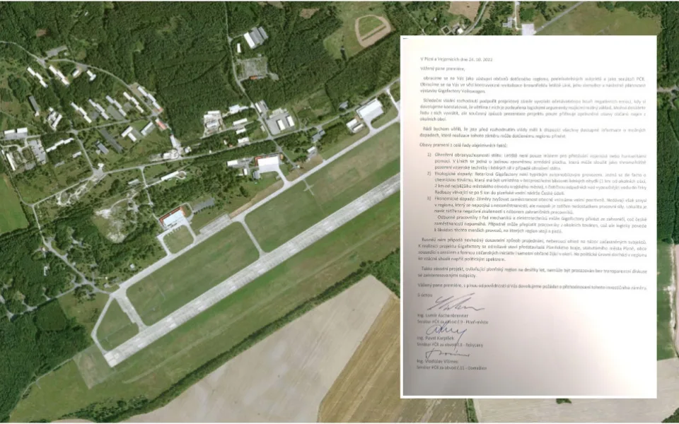 Plzeňští senátoři za ODS ostře kritizují postup vlády ohledně kontroverzní gigafactory, upozorňují na několik rizik.