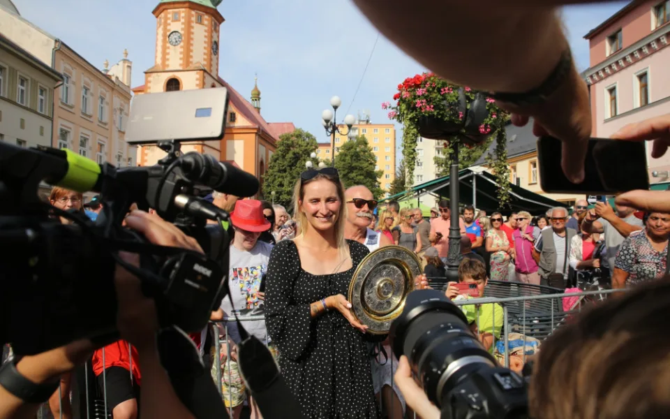 Markéta Vonroušová na setkání s fanoušky v rodném Sokolově, foto: Michael Rundu z Muzea Sokolov