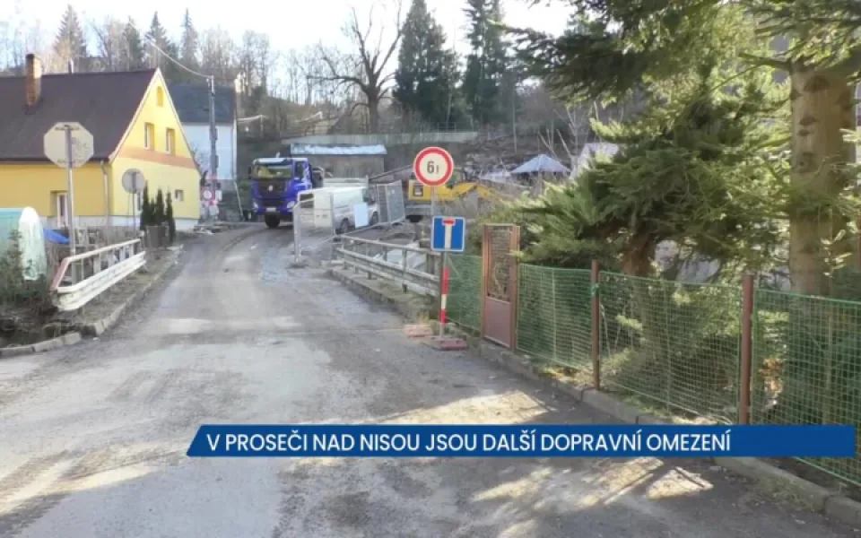 Proseč nad Nisou opět trápí další uzavírka kvůli modernizaci tramvajové trati