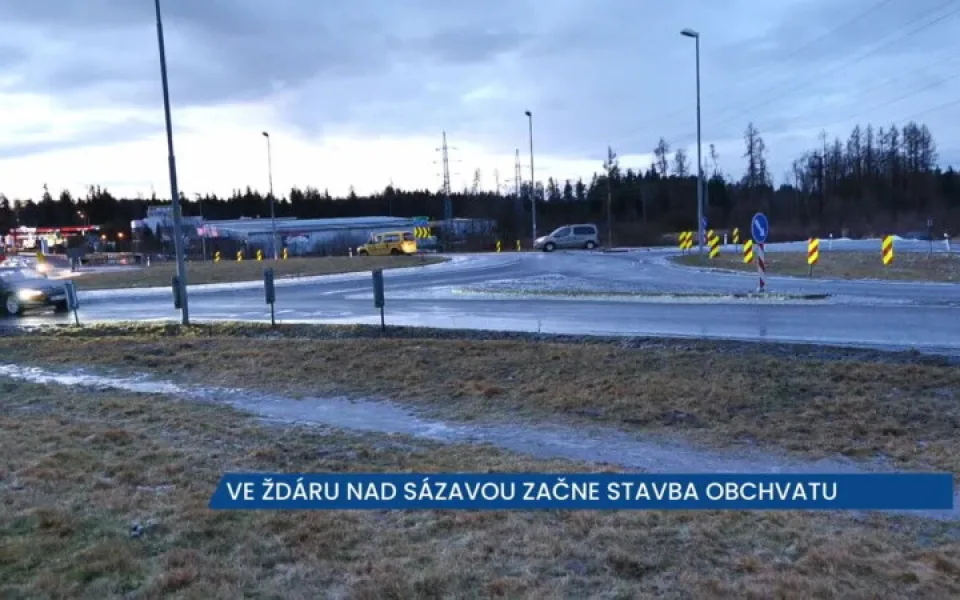 Silničáři ve Žďáru nad Sázavou vyhlížejí jaro, začne stavba obchvatu