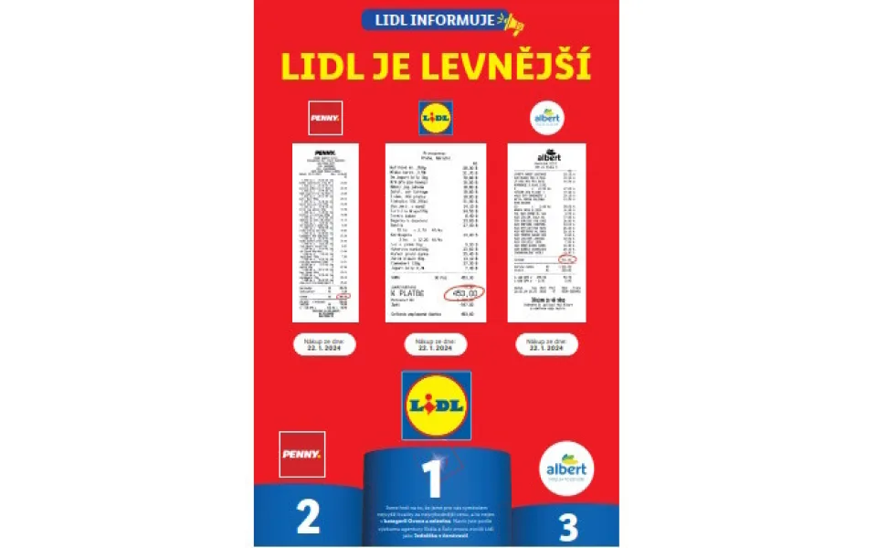 Notářsky ověřeno: Lidl je v porovnání s konkurencí levnější