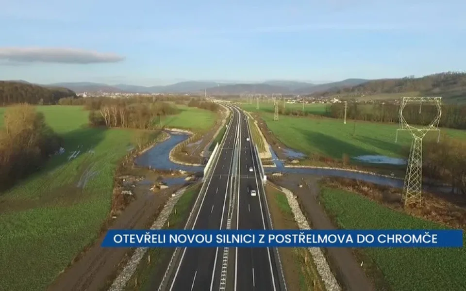ŘSD otevřelo novou silnici z Postřelmova do Chromče, v okolí přispěje k bezpečnosti a plynulosti provozu