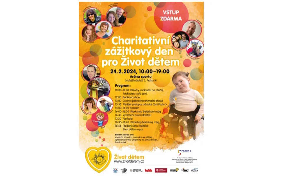 Přijďte v sobotu 24.2. do Arény sportu v Praze 5! Čeká vás celodenní zážitkový program!