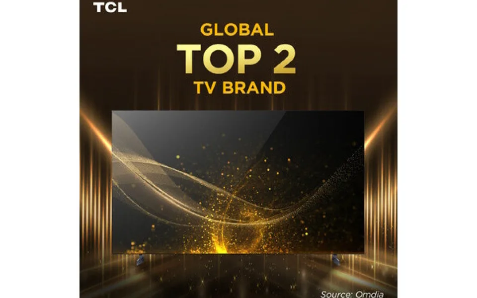 Společnost TCL se druhý rok po sobě umístila na 2. místě celosvětového žebříčku nejoblíbenějších značek televizorů