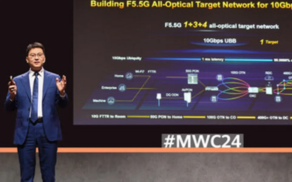 Huawei představuje tři inovativní plně optické produkty pro nastartování komerčního využití F5.5G