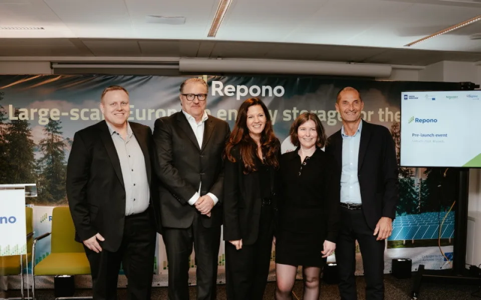 EIT InnoEnergy zahajuje projekt Repono, který má v Evropě do roku 2030 vybudovat a provozovat úložiště energie s kapacitou 100 gigawatthodin