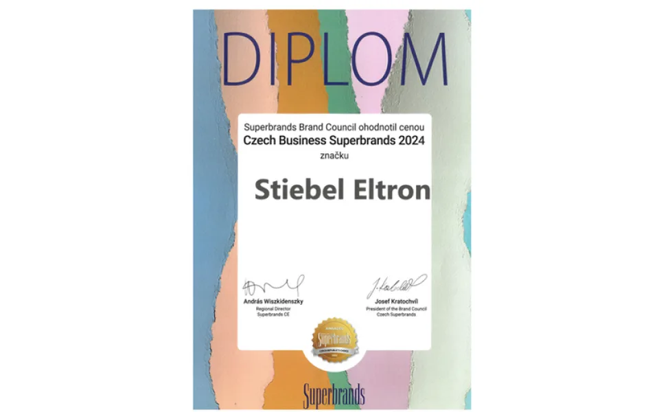 STIEBEL ELTRON získal ocenění Czech Business Superbrands 2024