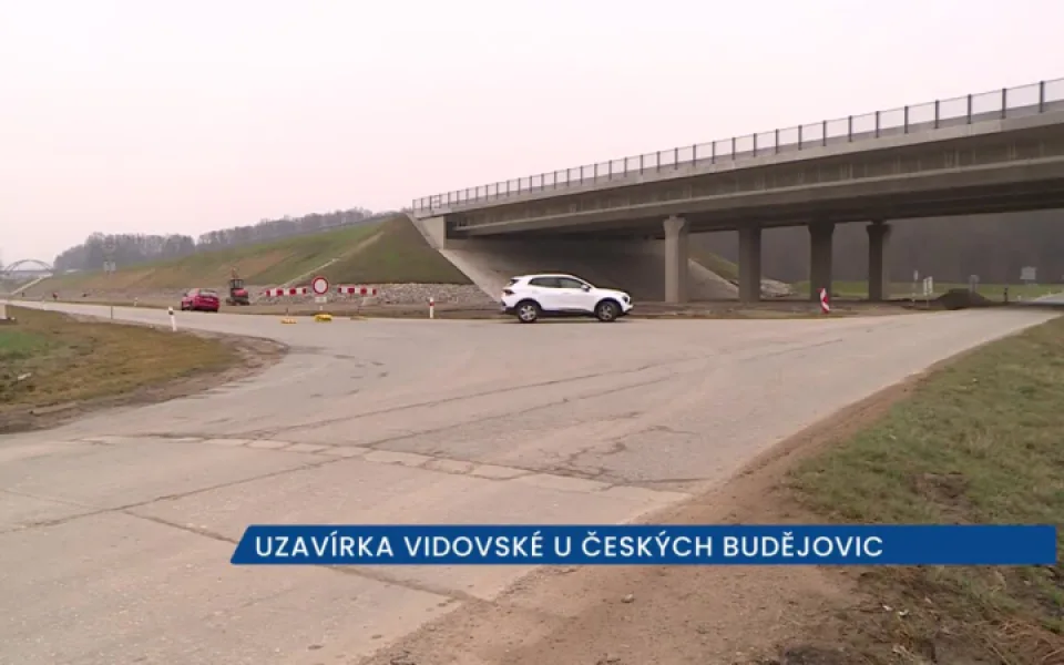 Dlouhodobá uzavírka čeká na řidiče na trase z Vidova do Českých Budějovic