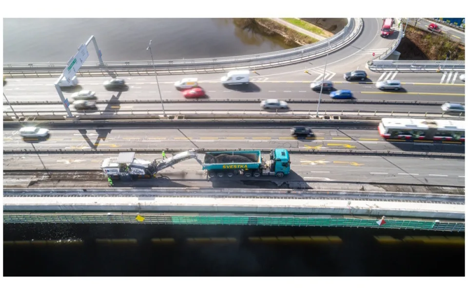 PORR odstartoval poslední dvě etapy rekonstrukce Barrandovského mostu