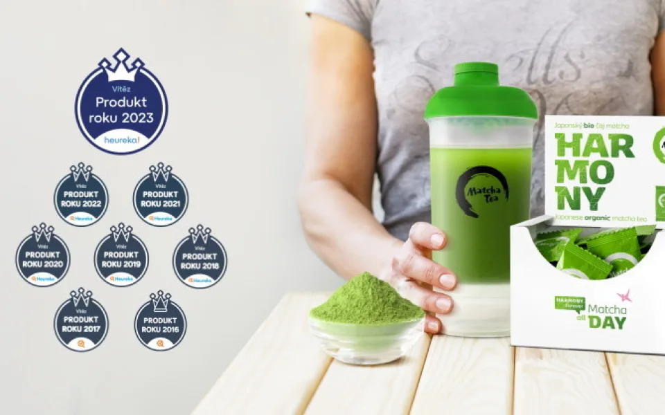 Bio Matcha Tea Harmony získal po osmé titul Produkt roku a potvrzuje svou vedoucí pozici na trhu s čaji