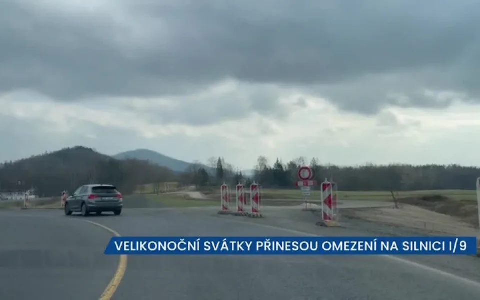 Silnice I/9 mezi Borem a Svorem je do 31. 3. uzavřená, objížďka má několik desítek kilometrů