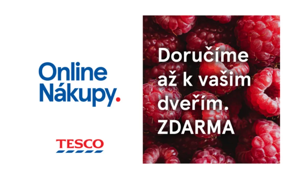 Tesco Online doručí zdarma nákupy až k vašim dveřím v Brně, Ostravě a okolí