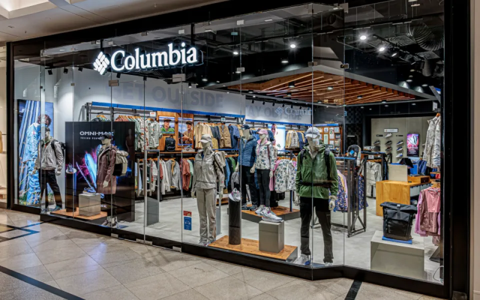 Columbia otevřela v pražském obchodním centru Palladium svoji značkovou vlajkovou prodejnu