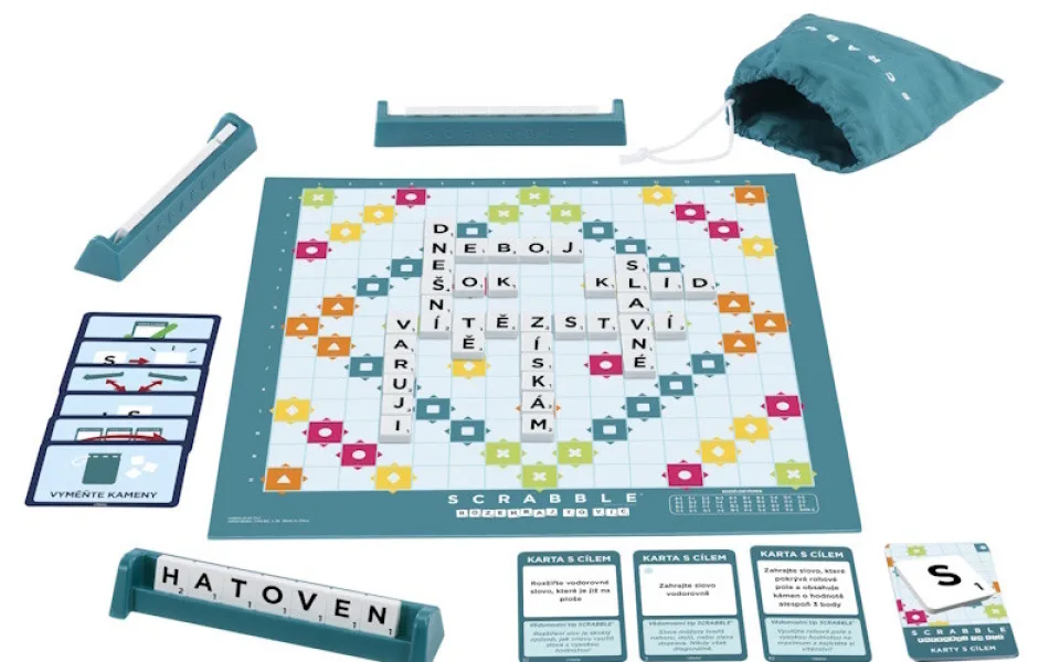 POPRVÉ PO 75 LETECH PŘEDSTAVUJE MATTEL NOVÝ ZPŮSOB HRANÍ KLASICKÉ HRY SCRABBLE - ROZEHRAJ TO VÍC!