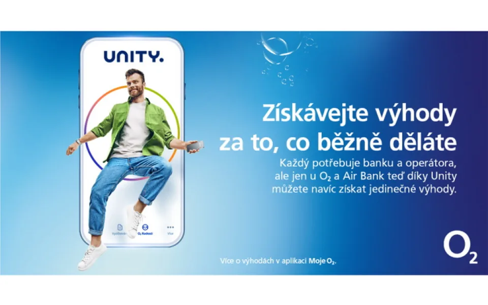 Spolupráce O2 a Air Bank se prohlubuje, nově pod hlavičkou UNITY. K novému telefonu získají zákazníci LED televizi zdarma