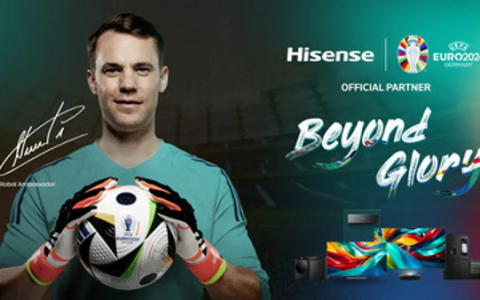  Brankářská legenda Manuel Neuer se stává ambasadorem značky Hisense pro kampaň BEYOND GLORY na EURO 2024™