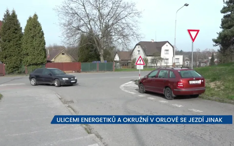  Pozor, změna přednosti v jízdě v Orlové na křižovatce ulic Energetiků a Okružní