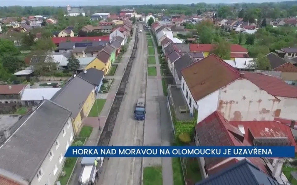  Horku nad Moravou na Olomoucku uzavřela rekonstrukce