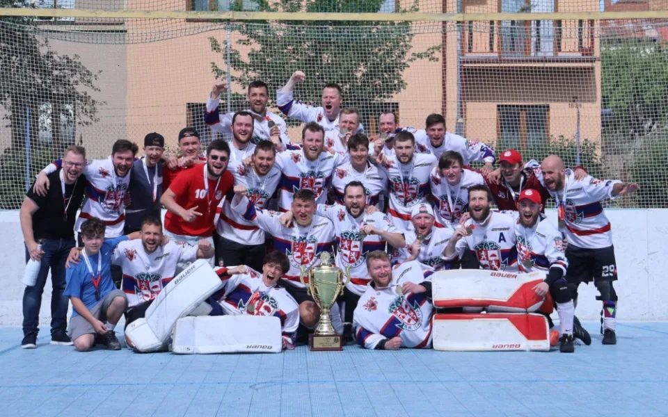 SK Jihlava slaví titul. Foto: Ladislav Jonák