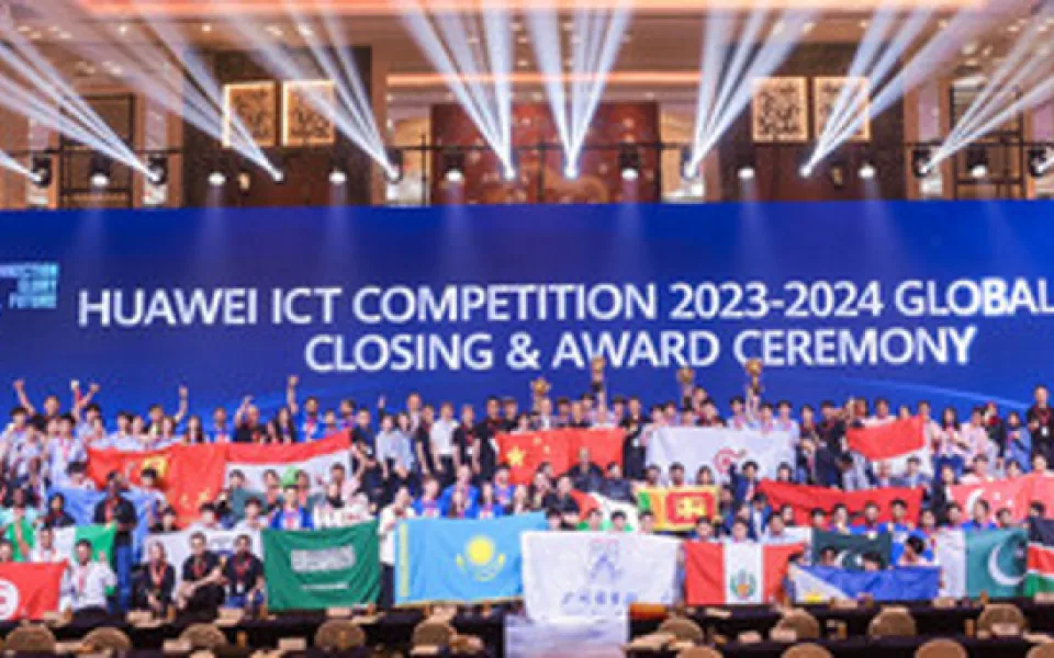 Vyhlášení vítězů celosvětového finále soutěže Huawei ICT Competition 2023–2024
