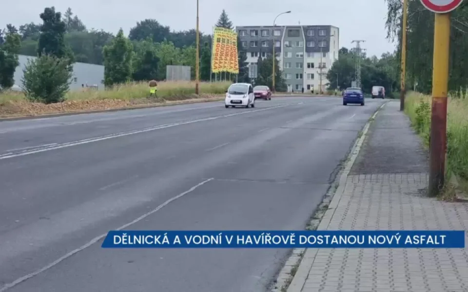 Dělnická a Vodní v Havířově dostanou nový asfalt, řidiče čeká úplná uzávěra