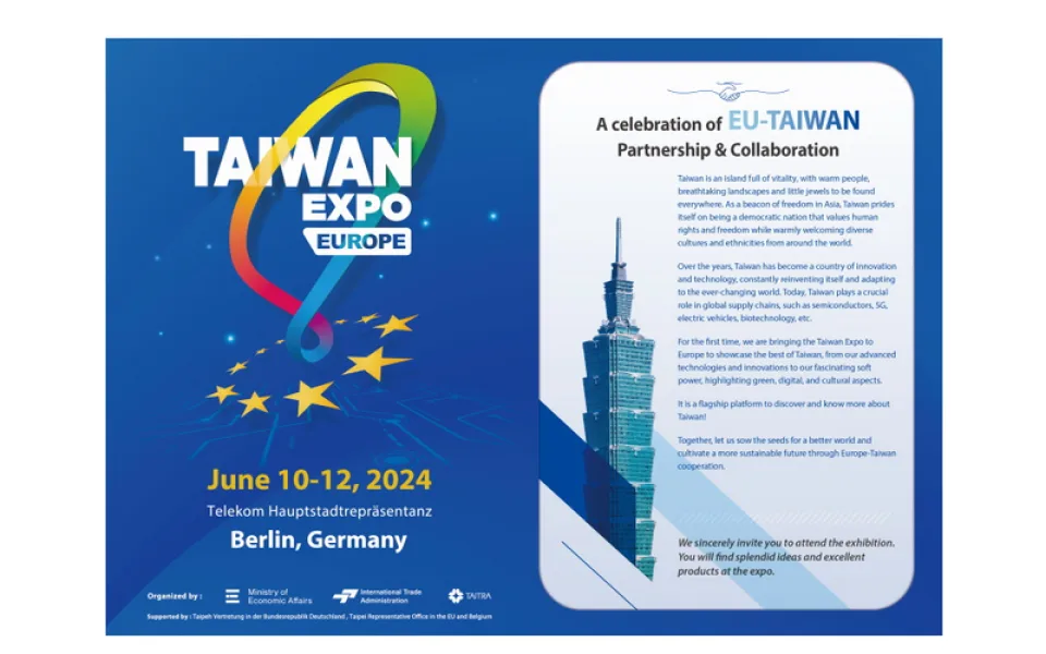 Pozvánka na Mezinárodní veletrh Taiwan Expo Berlín