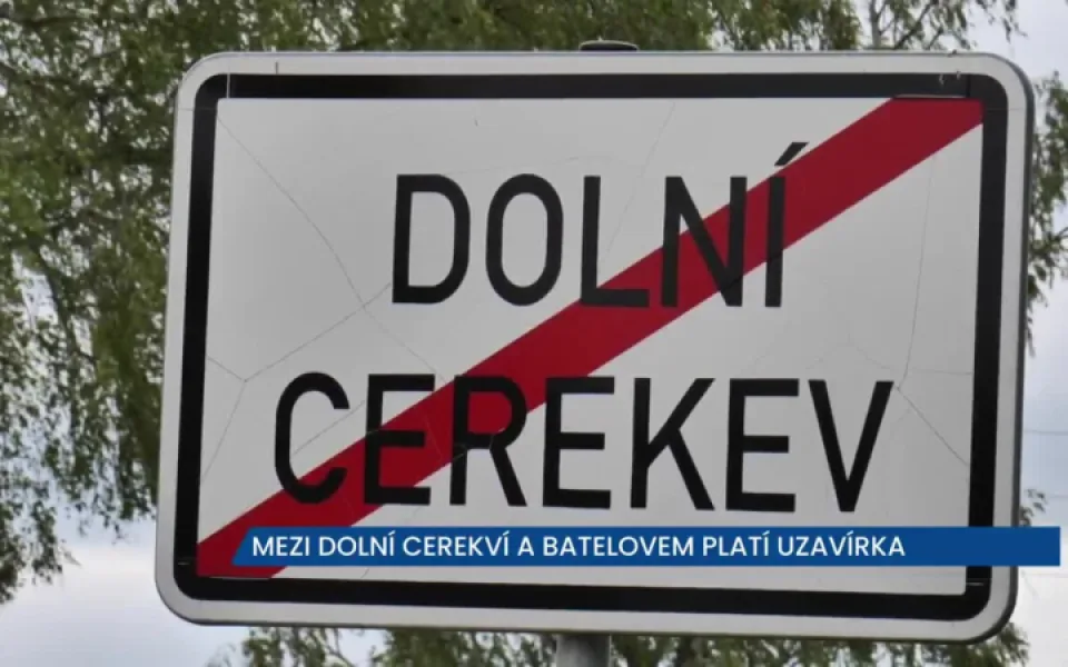 Mezi Batelovem a Dolní Cerekví platí platí uzavírka