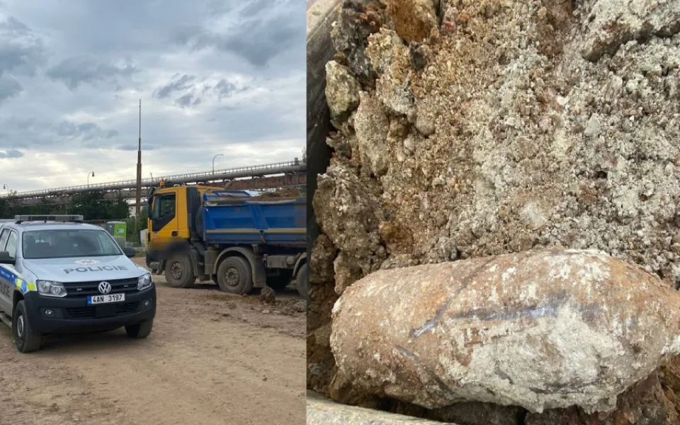 Leteckou pumu vykopali stavební dělníci. Jde o pozůstatek bombardování spojeneckých letadel z konce války
