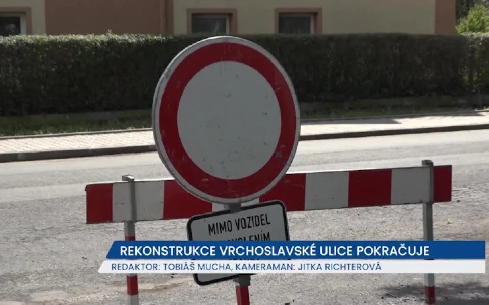 Rekonstrukce Vrchoslavské ulice v Novosedlicích pokračuje