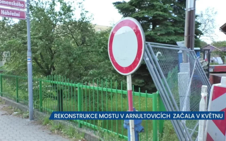 V Arnultovicích se rekonstruuje most, řidiči tudy neprojedou