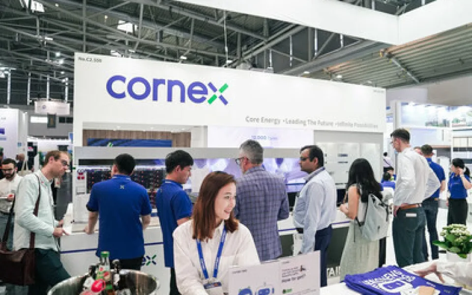 Výrobky společnosti CORNEX pronikají do světa: CORNEX je se svými nejnovějšími výrobky hvězdou veletrhu Smarter E Europe 2024