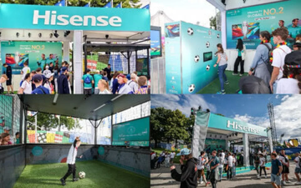 Společnost Hisense umocňuje nadšení z šampionátu UEFA EURO 2024™ zřízením poutavých zón pro fanoušky