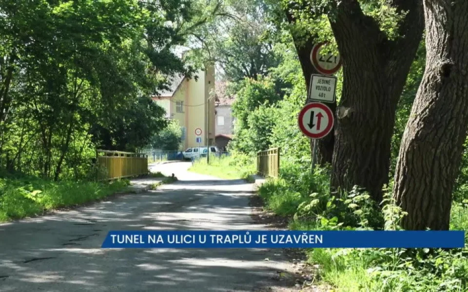 Tunel v ulici u Traplů v Havlíčkově Brodě je uzavřen