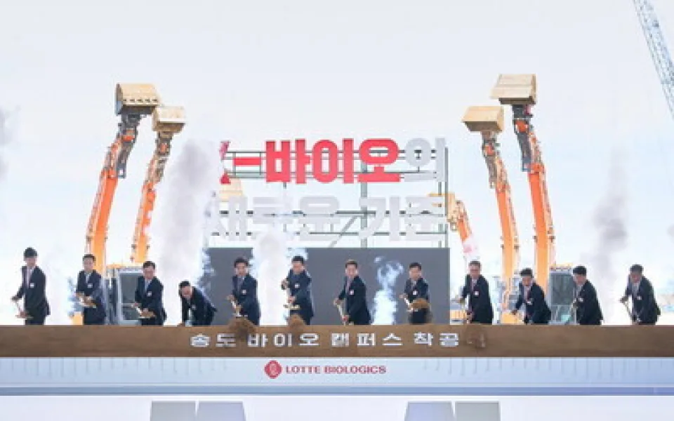 LOTTE BIOLOGICS zahajuje výstavbu v komplexu Songdo Bio Campus