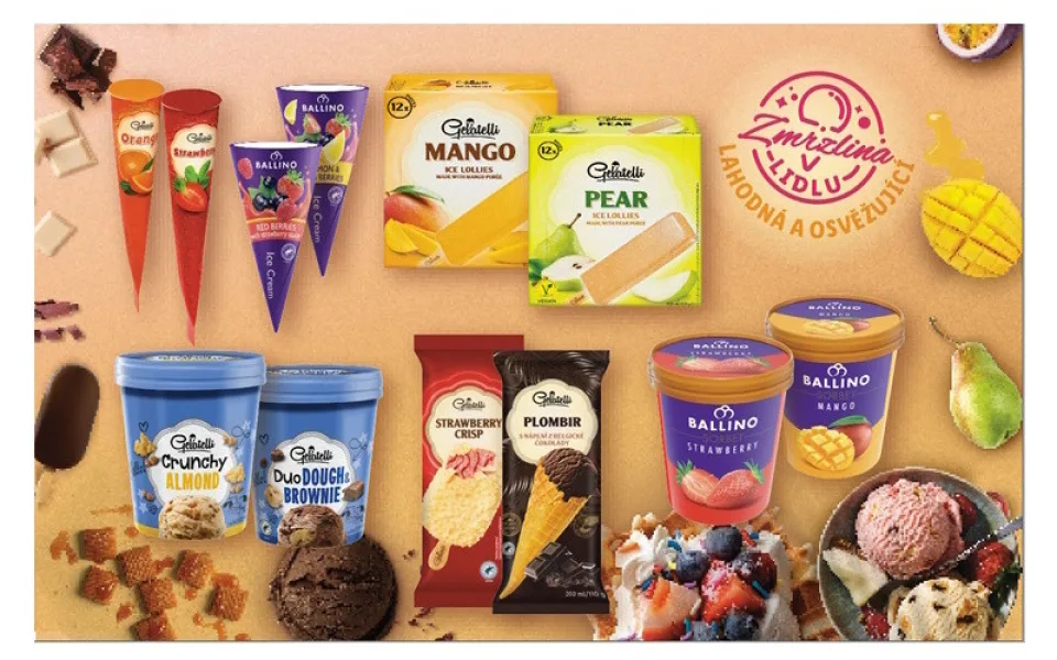 ČEŠTÍ ZÁKAZNÍCI ZŮSTÁVAJÍ VĚRNÍ VANILCE A ČOKOLÁDĚ: LIDL PŘICHÁZÍ S VÍCE NEŽ 60 DRUHY ZMRZLIN