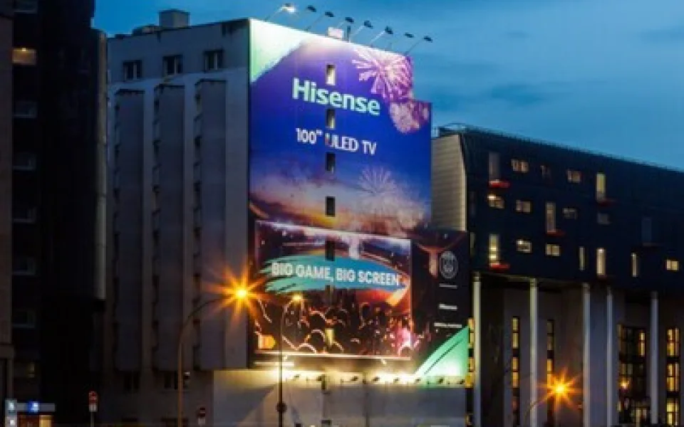 Společnost Hisense rozdmýchává sportovní vášeň díky možnosti sledovat dění v Paříži na velkoplošné obrazovce