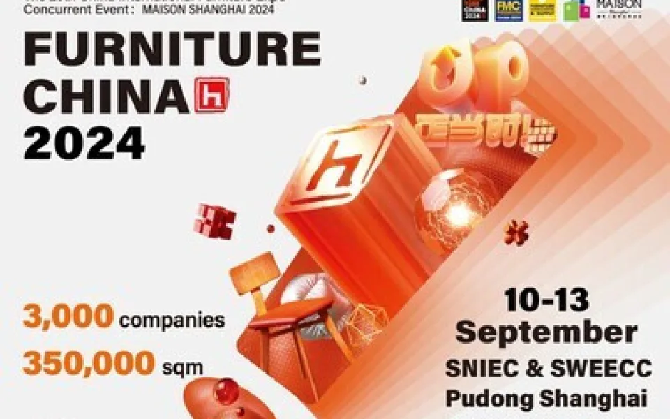 FURNITURE CHINA 2024: Ve dnech 10. - 13. září nastaví tento veletrh v oboru novou laťku s mottem „UP" is Just in Time!