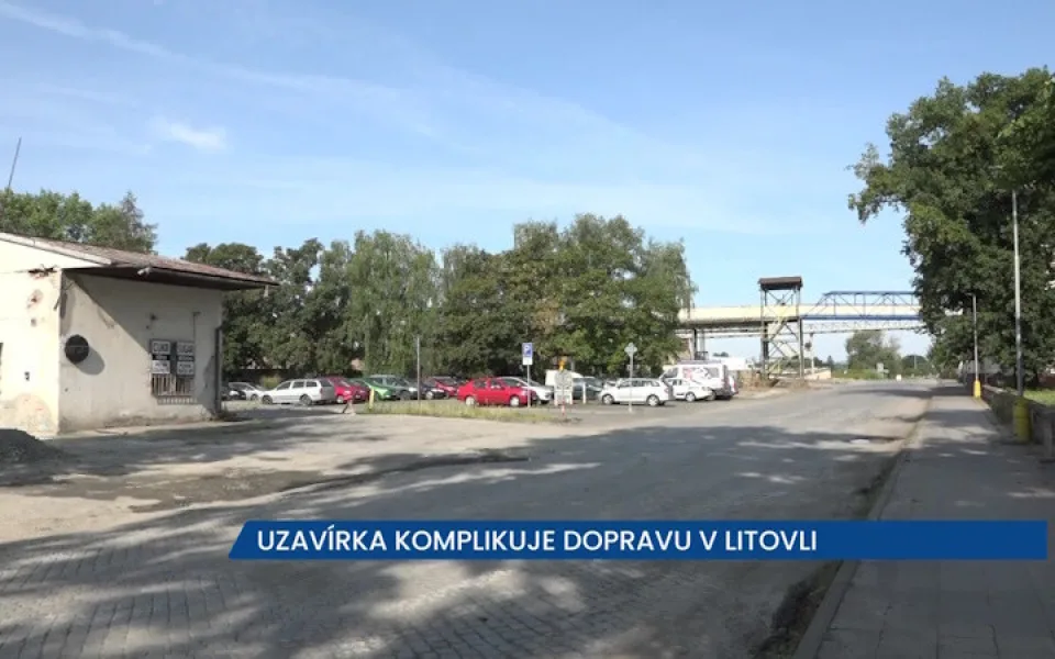 Uzavírka komplikuje dopravu v Litovli, motoristé musí počítat s komplikacemi