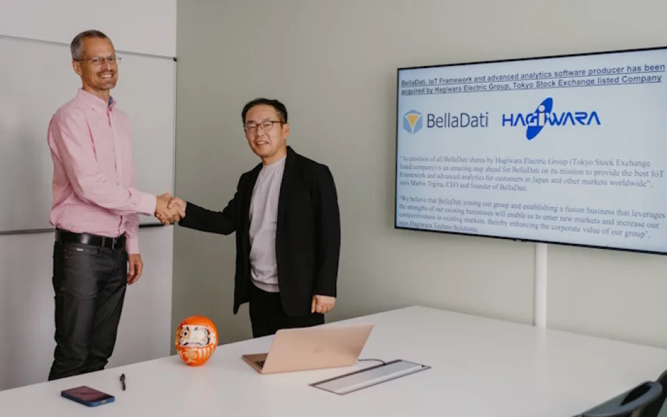 Hagiwara Electric Group, společnost obchodovaná na tokijské burze, koupila BellaDati, výrobce IoT Frameworku a pokročilé analytické softwarové platformy