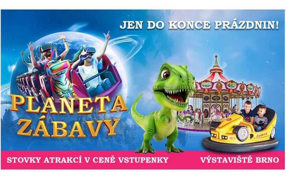 Největší zábavní park v Česku – Planeta zábavy s venkovním lunaparkem a světovou výstavou kosmonautiky Space Mission je otevřen už jen do konce prázdnin!
