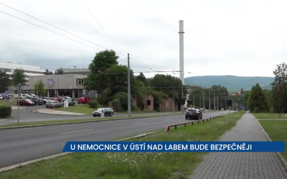 U nemocnice v Ústí nad Labem bude bezpečněji, radní schválili úpravy několika komunikací
