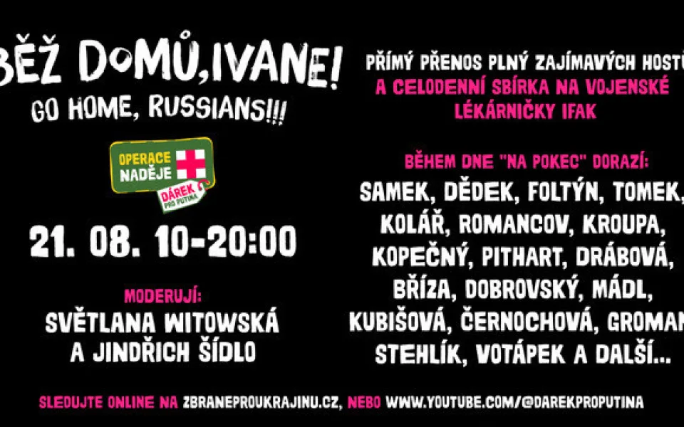 Živě: Setkání plných zajímavých hostů "Běž domů, Ivane"