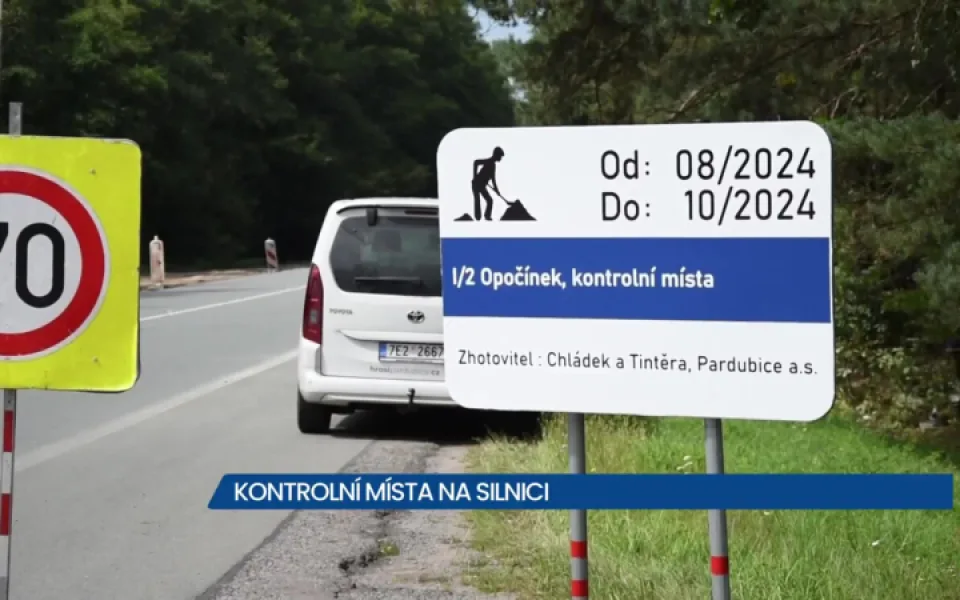 ŘSD buduje kontrolní dohledová místa na silnici mezi Pardubicemi a Kolínem