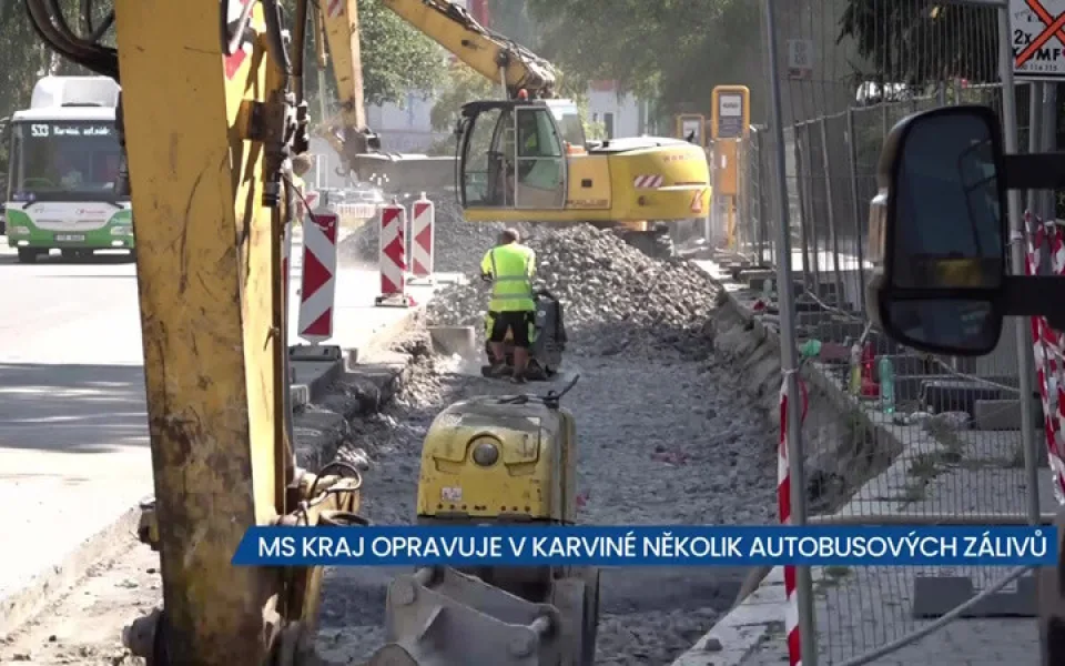 Při opravě autobusových zálivů v Karviné buďte opatrní, situace je komplikovanější
