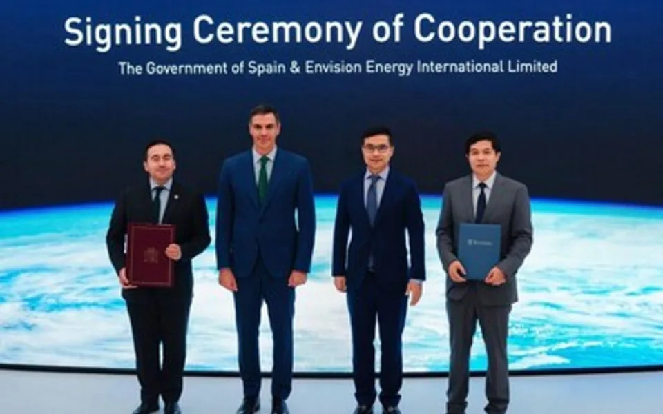 Společnost Envision Energy spolupracuje se španělskou vládou a předními představiteli průmyslu na rozvoji integrovaného zeleného vodíkového průmyslového parku s nulovými čistými emisemi