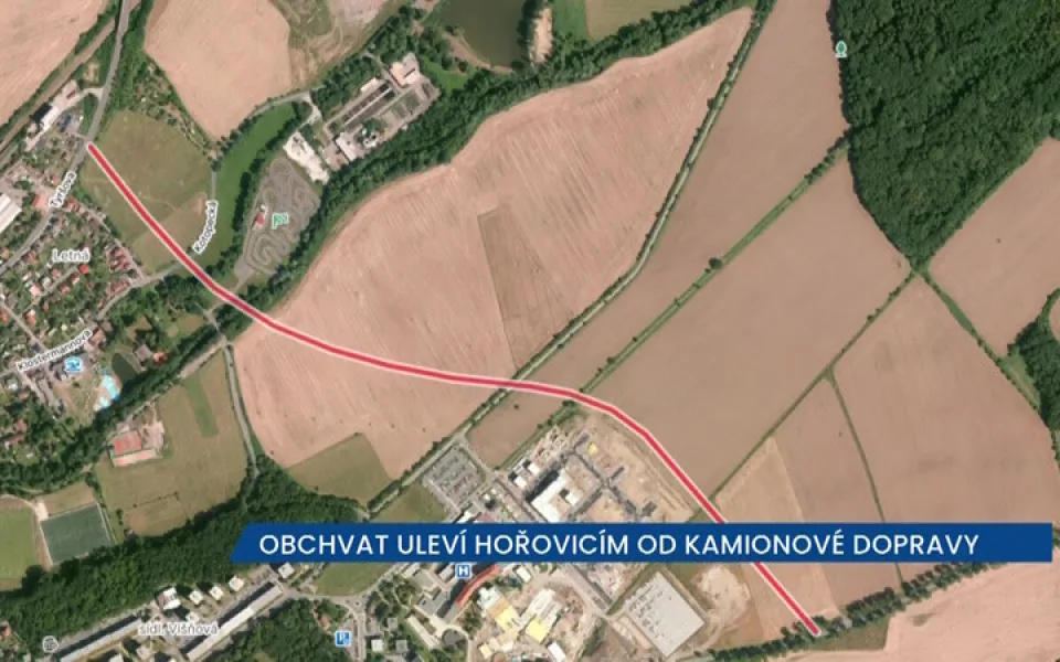 Obchvat okolo Hořovic uleví městu od kamionové dopravy
