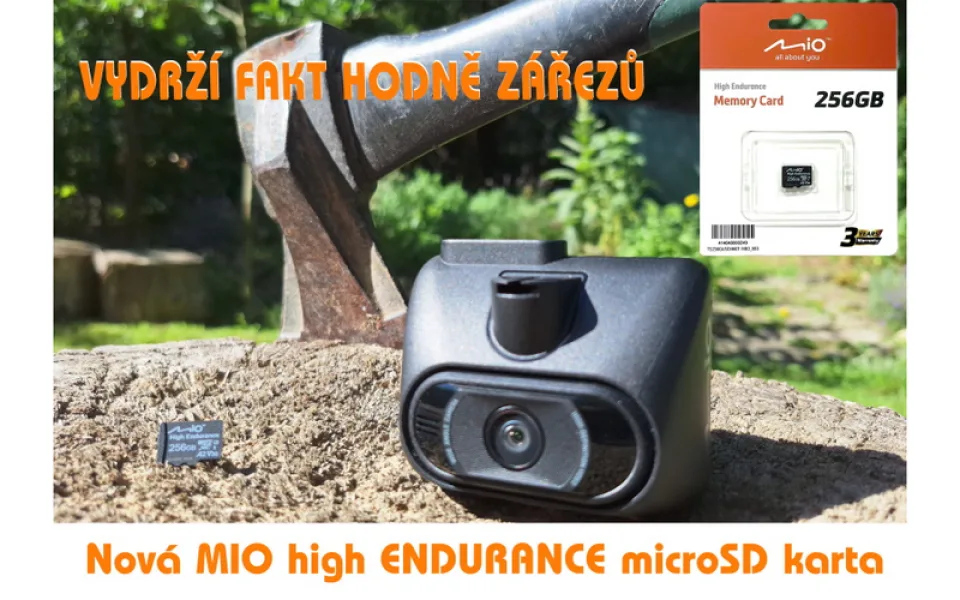 Mio uvedlo speciální SD karty pro enormní zátěž v autokamerách