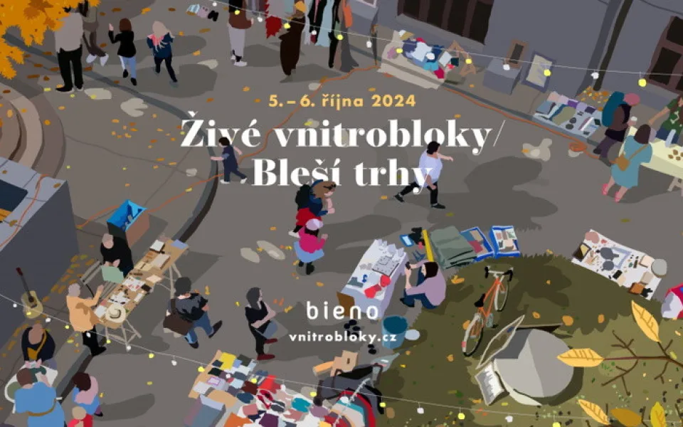 Živé vnitrobloky / Bleší trhy o víkendu 5.-6. října 2024
